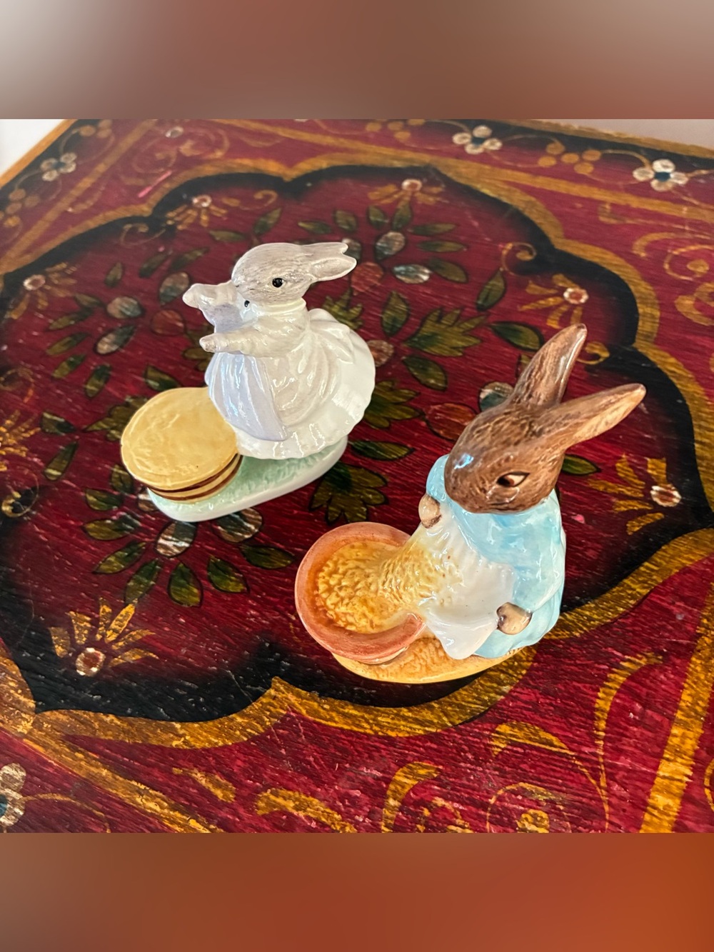 Bunnies!! 2 Bunny Figurines